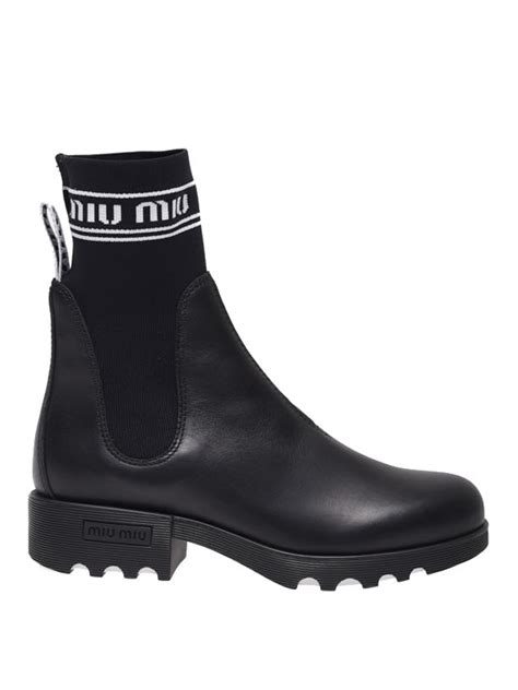 miu miu sock inset boots|Women's Miu Miu Ankle Boots & Booties .